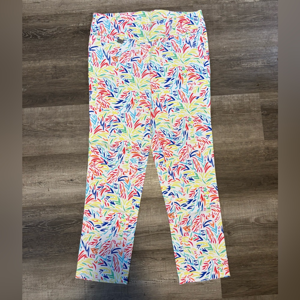 Lulu-B Vibrant Patterned Woman’s Golf Pant